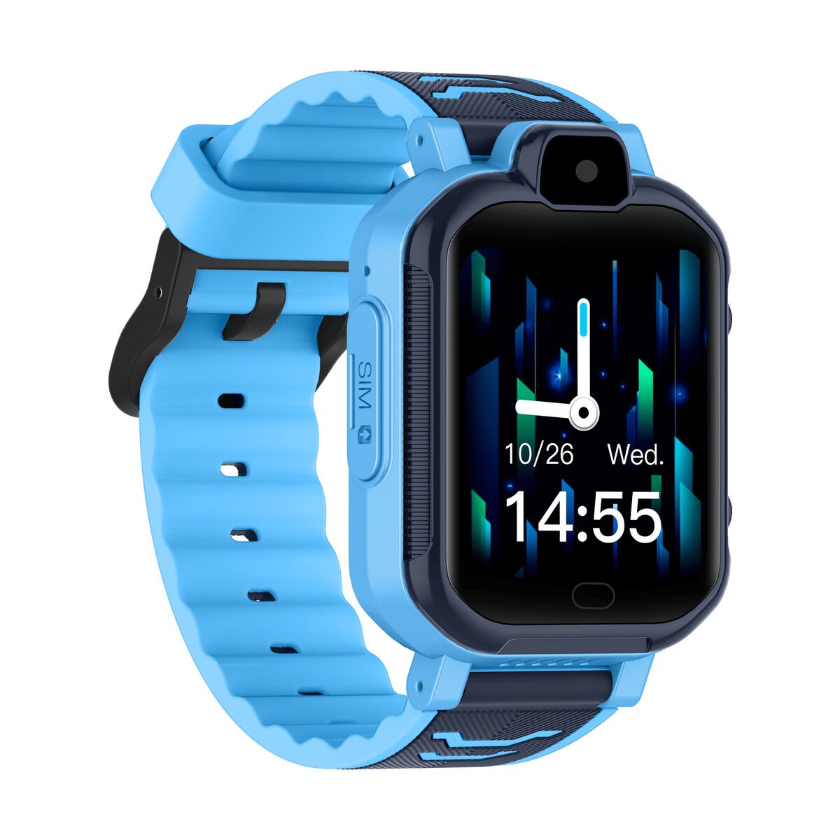 Smartwatch LEOTEC KIDS ALLO PLUS 4G Blauw 1,69" - Padelplezier.nl